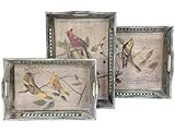 Rustic Bird Tray (Set of 3)