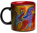 Laurel Burch Ponies With Parrots Mug