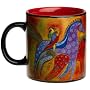Laurel Burch Ponies With Parrots Mug