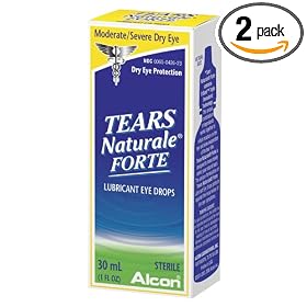 Alcon Tears Naturale Forte Lubricant Eye Drops, 1-Ounce Bottles (Pack of 2)