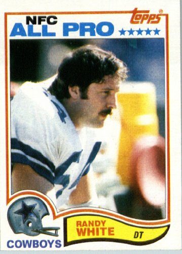 1982 Topps # 331 Randy White Dallas Cowboys Football Card - In Protective Screwdown Display Case!