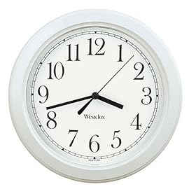 Westclox Simplicity Wall Clock, White