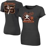 MLB Women's San Francisco Giants Tim Lincecum Signature Series Tee (Charcoal Heather, Medium)