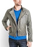 51JKLdUBscL. SL160  GUESS Concrete Leather Jacket