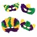 Mardi Gras Feather Mask Set of 4