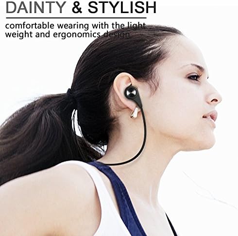 Bluetooth Headphones, HC Wireless Bluetooth Earbuds Headset Earphones Noise Cancelling,Running, Exercise,Hiking Sports;Sweatproof. Suitable for IOS &amp; Android Devices