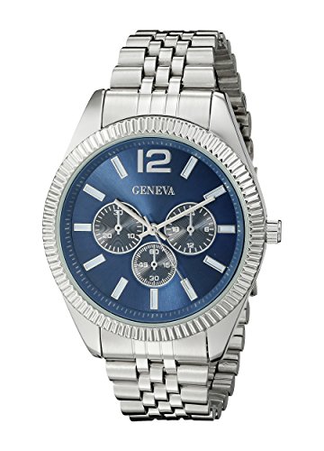 Geneva Men's FMDJM530 Analog Display Quartz Silver Watch