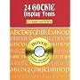 24 Gothic Display Fonts CD-ROM and Book (Dover Electronic Display Fonts Series)