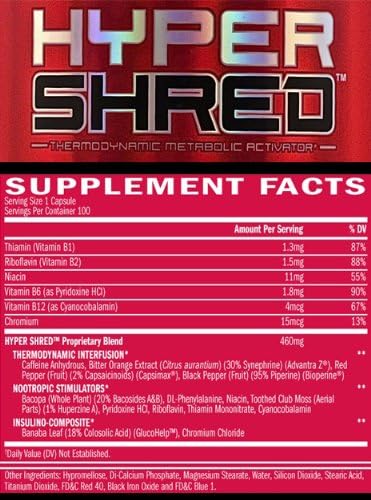 Hyper Shred (90 capsules) & Garcinia Cambogia Burn (60 Capsules) - Ultimate Fat Burning, Weight Loss Combination. Burn MORE Fat and Lose Weight Faster!
