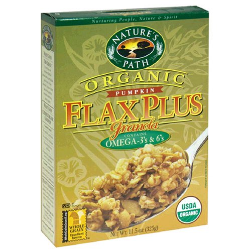 Nature's Path Organic Flax Plus Granola Cereal with Pumpkin Seeds, 11.5-Ounce Boxes (Pack of 6)