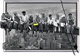 Lunch atop a Skyscraper (12211)- 3D Poster Gerahmt Lentikular Effekt Bild - New York Manhattan Stadt Skyline - Gerahmt Gesamtgr��e 70 x 50 cm - Rahmen in Schwarz - Echt 3D-Qualit�t - Deutsches Qualit�tsprodukt - XXL Ansicht verf�gbar