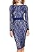 Miusol® Women's Long Sleeves Floral Lace Classic Slim Bridesmaid Dress
