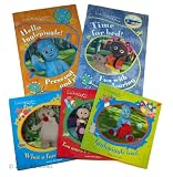 Andre Davenport In the Night Garden Story and Activity Books: 5 books : What a Funny Noise / Too Much Pinky Ponk Juice! / Igglepiggle Lost! / Hello IgglePiggle - Press out and Play Activity Book /Time for Bed! Fun with Colouring Activity book