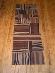 Handmade Turkish Parcha Kilim Rug 2'4"x8'