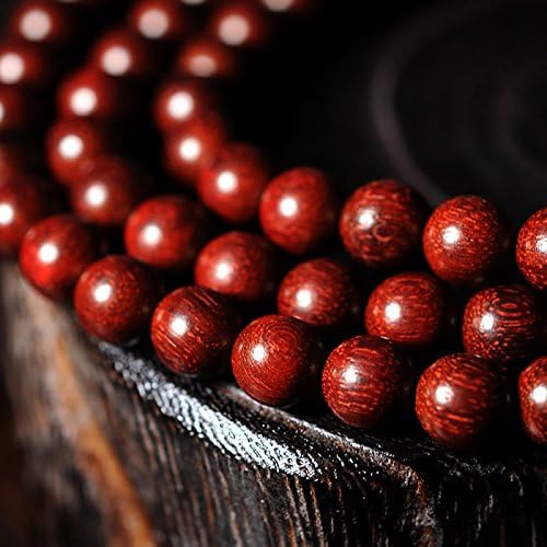 YYfashion Collection Lobular Red Sandalwood Venus High Density 6mm 108 beads/ Tibetan Buddhist Prayer Mala Multi-string Bracelet, Necklace