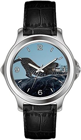 lvlp Men's Sentry 42mm Stainless Steel Leather Quartz Movement Watch &amp;28
