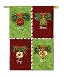 Holiday Sentiments Silk Reflections Regular Size Flag
