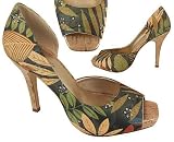 FLOWER PEEP TOE HEEL