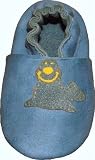 Tibet PLATEAU soft sole infant full grain baby shoes SUEDE seal blue