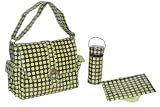 Kalencom Laminated Buckle Bag Heavenly Dots Choc/Kiwi