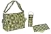 Kalencom Laminated Buckle Bag Heavenly Dots Choc/Kiwi