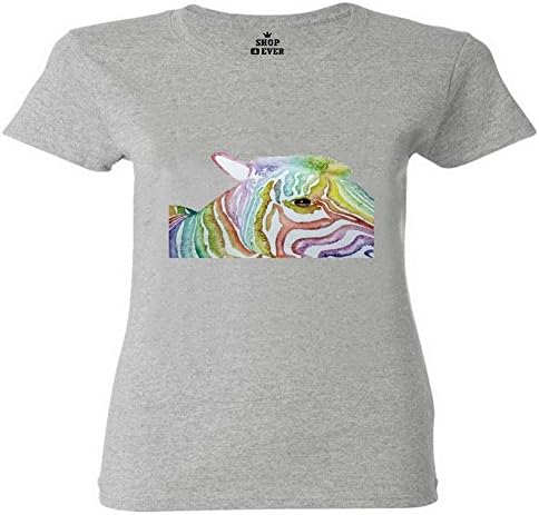 Onlyyousweet Art Zebra Painting Super Casual Regular Wicking Short Sleeve Women T-shirt Size XXL