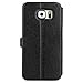 Galaxy S6 Case, EnGive Premium Slim Flip Imitation Leather Cover for Samsung Galaxy S6 G920 (Black)