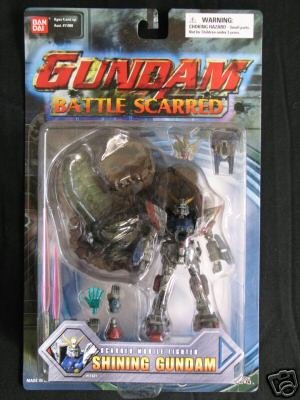 Gundam Action Figure-Gundam Wing Battle Scarred Shining Gundam Action Figure-Bandai Figure-Bandai