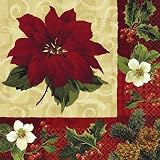 Holiday Botanical Paper Luncheon Napkins (16 count)