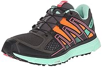 Salomon Women's X-Mission 3 W Trail Running Shoe, Autobahn/Lucite Green/Orange Feeling, 5 B US
