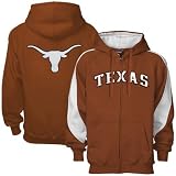 Texas Longhorns Focal Orange Full Zip Varsity Hoody Sweatshirt