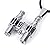 Modern Fantasy Unique Telescope Stainless Steel Pendant Necklace