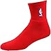 NBA Red NBA Logoman 10-13 Quarter Socks