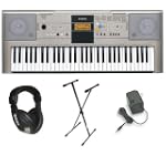 SAVE $169.96 - Yamaha YPT320 61 Key Personal Keyboard with AC Adapter, Deluxe Keyboard Stand and Professional Headphones $219.99