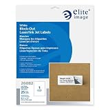 Block-out Label,Permanent Adhesive,8-1/2x11,25/PK,White, Sold as 1 pack
