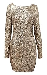 Sexy Scoop Neck Polyester Long Sleeves Plaid Print Vintage Backless  Dress