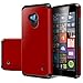 Evocel Lumia 640 [Dual Layer Series] Hybrid Armor Protector Case For Microsoft Lumia 640 - Retail Packaging, Fire Engine Red (EVO-NK640-SA03)