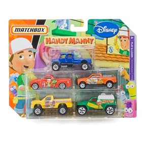 Handy Manny Disney Matchbox 5 Packs Cars