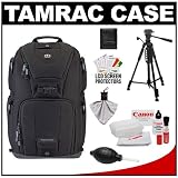 Tamrac 5789 Evolution 9 Photo Digital SLR Camera Laptop Sling Backpack (Black) with Tripod Kit for Canon EOS 7D - 5D Mark II III - 60D - Rebel T3 - T3i - T2i Digital SLR Cameras