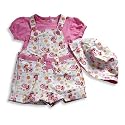 Strawberry Shortcake - Toddler Girls Short Sleeve Shortall, Pink, White