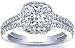 2.00 Ct Cushion Cut Genuine Natural Diamond Certified Engagement Anniversary Ring 14K White Gold(1 C