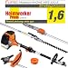 FUXTEC Benzin MultiTool "4inONE" 52ccm 3,0PS Hochentaster Heckenschere Motorsense