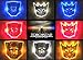 TORCHSTAR Edge Glowing LED Transformers Autobots Car Emblem - RED