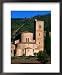 Romanesque San Antimo Cistercian Abbey Church, Tuscany, Italy Architecture Framed Art Poster Print by John Elk III, 18x22