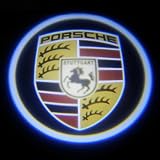 Car Led Door Logo Badge Light Ghost Shadow Light Led Car Decoration for Porsche (Pair)