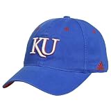 adidas Kansas Jayhawks Royal Blue Basics Stretch Slouch Hat
