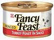 Fancy Feast Gourmet Cat Food, Minced Turkey Feast in Sauce, 3-Ounce Cans (Pack of 24)