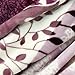 GiniHome Qbedding 380 GSM Anti-Static Microplush Queen (78-Inch-by-90-Inch) Fleece Blanket, Lily Leaves