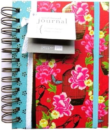A6 Wirebound Notebook Journal - Pepperpot "Asiana" - 130 Ruled Pages - Size 148mm X 105mm