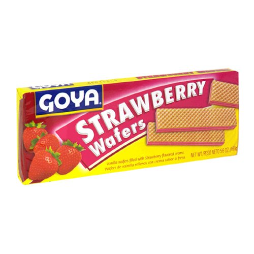 Goya Wafer Strawberry Cookies, 5.6-Ounce Units (Pack of 30) by Goya Foods Inc.